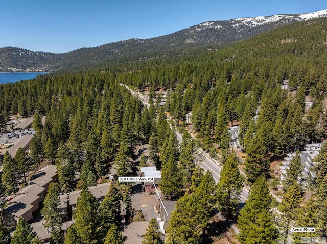 820 Oriole Way Unit 51, Incline Village, NV 89451 - view of property location featuring a heavily wooded area and a water and mountain view
