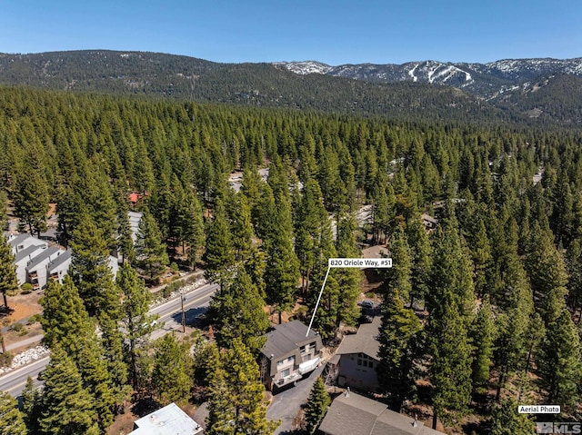 820 Oriole Way Unit 51, Incline Village, NV 89451 - bird's eye view of a forest and a mountainous background