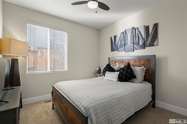 2191 Talladega Ct, Sparks, NV 89436 - bedroom with carpet floors, baseboards, and ceiling fan