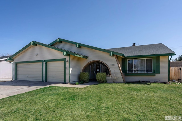 920 Pinebrook Rd, Reno, NV 89509 - ranch-style house featuring concrete driveway, a garage, and roof with shingles