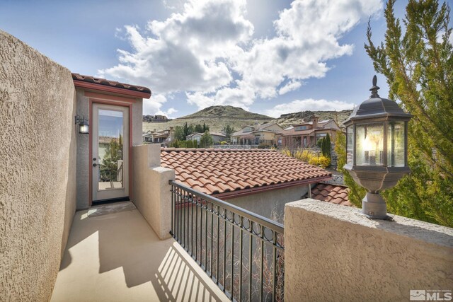 5140 Belsera Ct, Reno, NV 89519 - balcony with a mountain view and a residential view