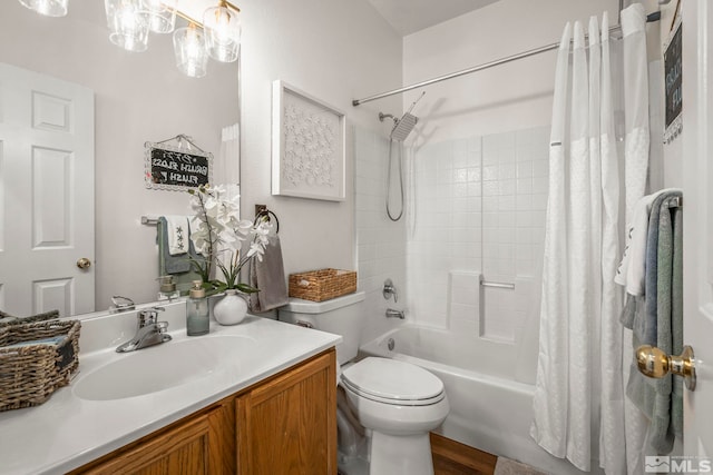 9745 Stone Vista Ct, Reno, NV 89506 - full bathroom with shower / tub combo with curtain, vanity, toilet, and wood finished floors
