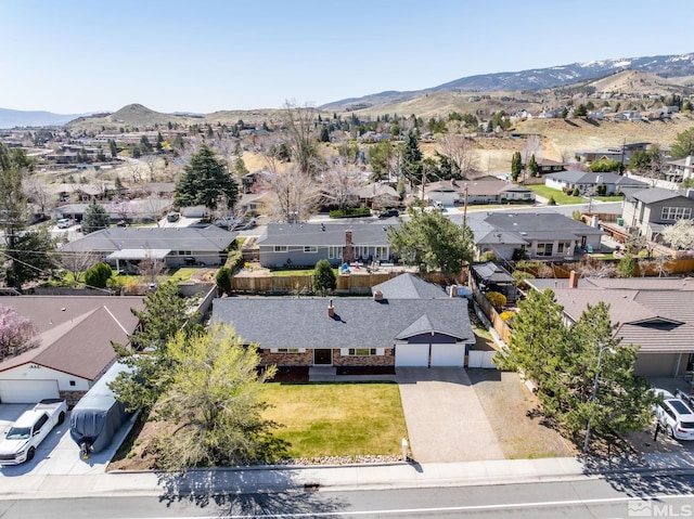 3390 Cashill Blvd, Reno, NV 89509 - aerial view of residential area with a mountain backdrop
