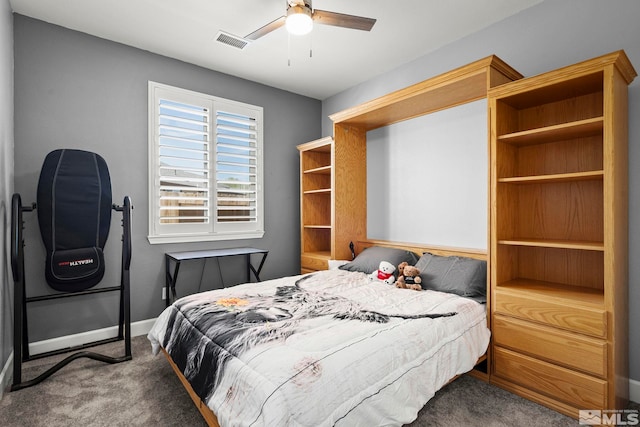1117 Dapple Dr, Minden, NV 89423 - bedroom featuring carpet, baseboards, and ceiling fan