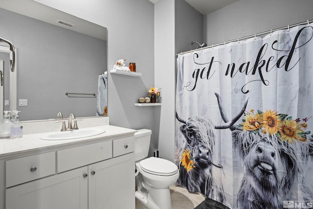 1117 Dapple Dr, Minden, NV 89423 - full bath featuring toilet, vanity, curtained shower, and a textured wall