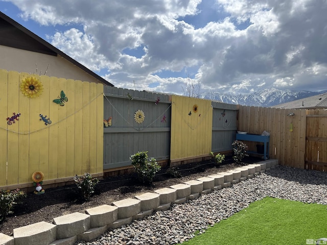 1117 Dapple Dr, Minden, NV 89423 - fenced backyard with a mountain view