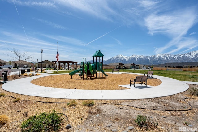 1117 Dapple Dr, Minden, NV 89423 - community playground with a mountain view and a residential view