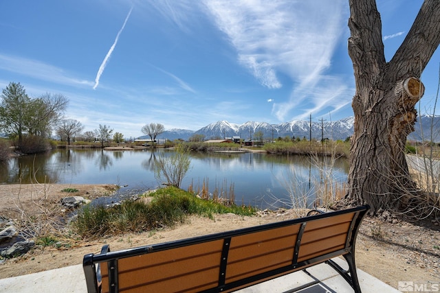 1117 Dapple Dr, Minden, NV 89423 - water view featuring a mountainous background