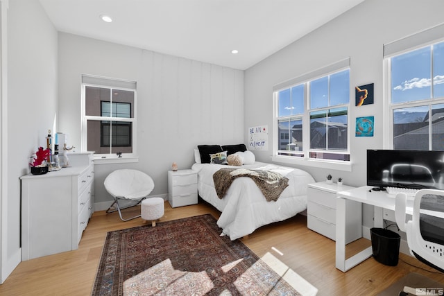 5424 Side Saddle Trl, Reno, NV 89511 - bedroom with light wood-style flooring and recessed lighting
