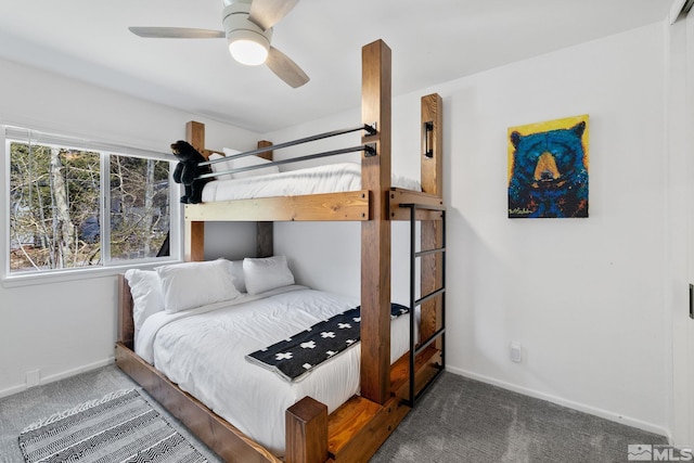 801 Northwood Blvd Unit 36, Incline Village, NV 89451 - carpeted bedroom featuring baseboards and a ceiling fan