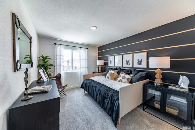 7605 Apex Pl Lot # 112, Reno, NV 89506 - carpeted bedroom featuring a textured ceiling