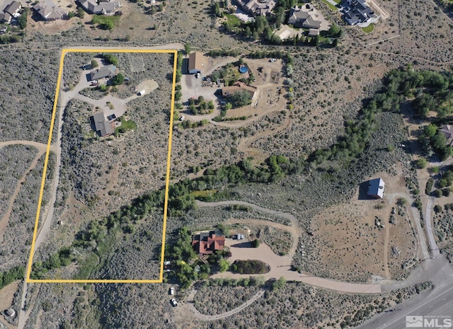 15900 Curtis Ln, Reno, NV 89511 - map / location featuring property boundaries highlighted