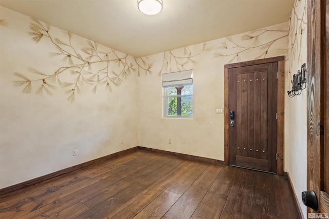 4775 Mount Rose Hwy, Reno, NV 89511 - foyer entrance with dark wood-style floors and baseboards