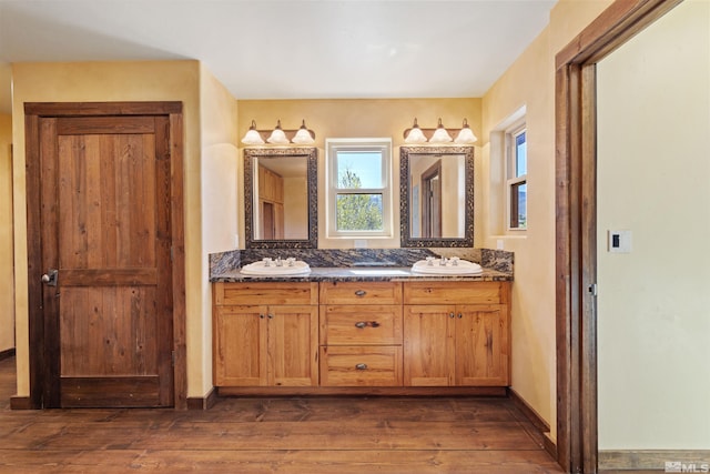 4775 Mount Rose Hwy, Reno, NV 89511 - full bathroom with hardwood / wood-style flooring and double vanity