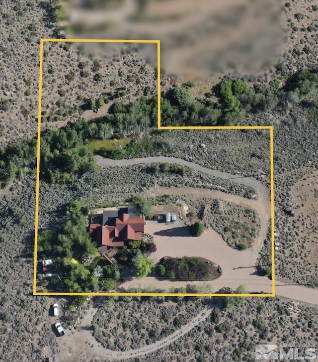 4775 Mount Rose Hwy, Reno, NV 89511 - view of rural area featuring property parcel outlined and a desert landscape