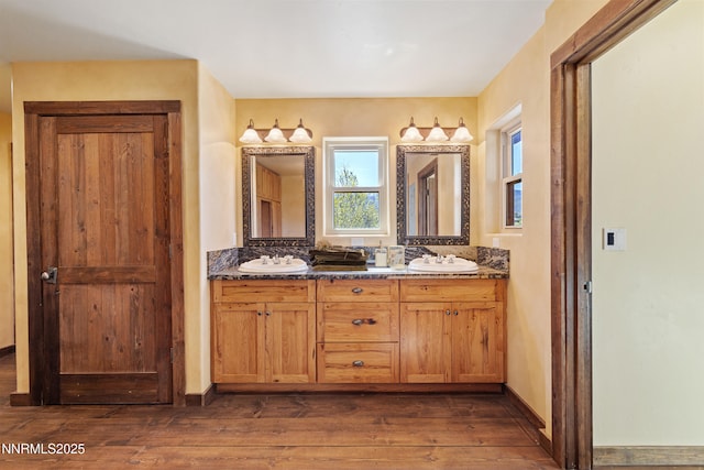 4775 Mount Rose Hwy, Reno, NV 89511 - full bathroom with hardwood / wood-style flooring and double vanity