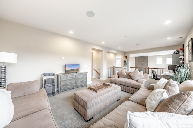 13335 Satinspar Dr, Reno, NV 89511 - living room featuring recessed lighting and light carpet