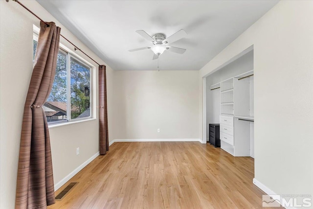 1280 O Callaghan Dr, Sparks, NV 89434 - unfurnished bedroom featuring light wood-style floors, baseboards, and a ceiling fan