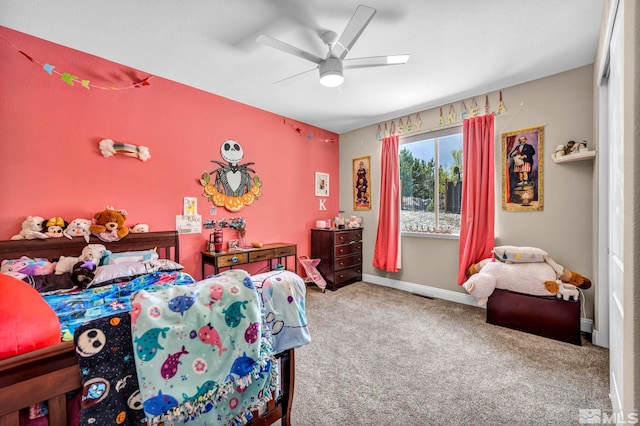 16885 Majestic View Dr, Reno, NV 89521 - bedroom featuring carpet floors, ceiling fan, and baseboards