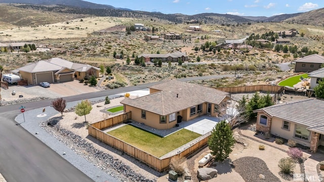 16885 Majestic View Dr, Reno, NV 89521 - aerial view of property and surrounding area with mountains