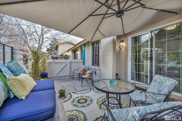 40 Condor Cir, Carson City, NV 89701 - view of patio / terrace with a gate and fence