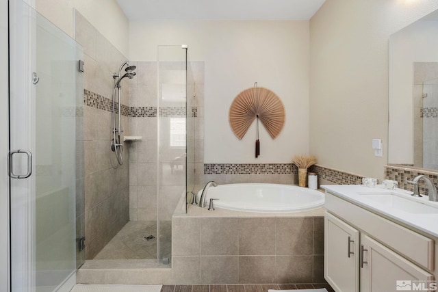 3335 Show Jumper, Reno, NV 89521 - bathroom with a stall shower, a bath, and vanity