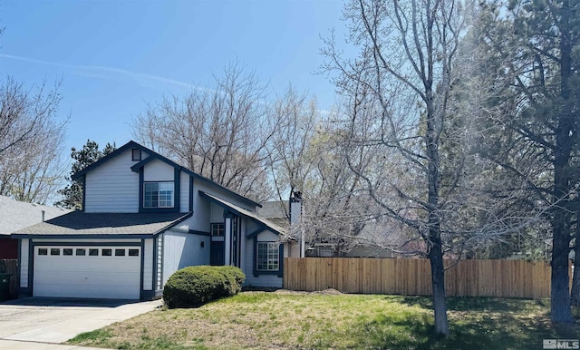 4360 Perro Ln, Reno, NV 89502 - view of front of property featuring driveway, a chimney, a shingled roof, and a garage