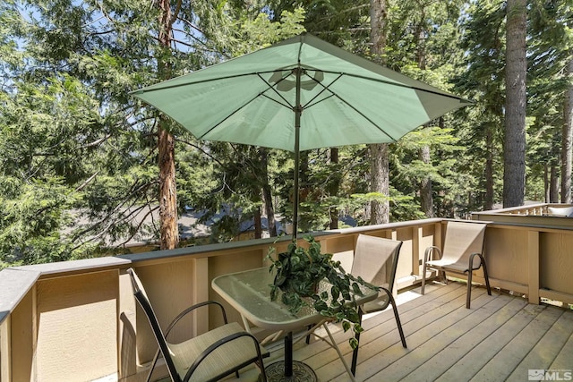 321 Ski Way Unit 148, Incline Village, NV 89451 - deck with view of wooded area