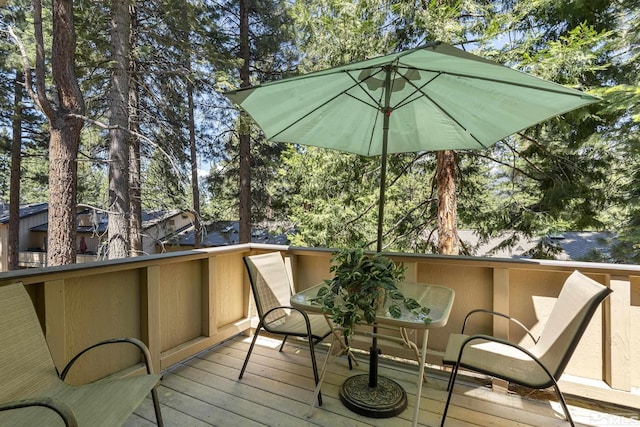 321 Ski Way Unit 148, Incline Village, NV 89451 - view of wooden deck