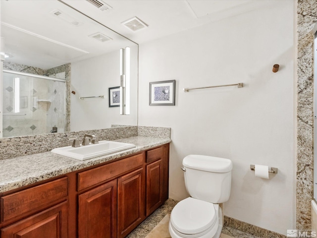 200 W 2nd Unit 1104, Reno, NV 89501 - full bath with toilet, a stall shower, vanity, and tile patterned floors