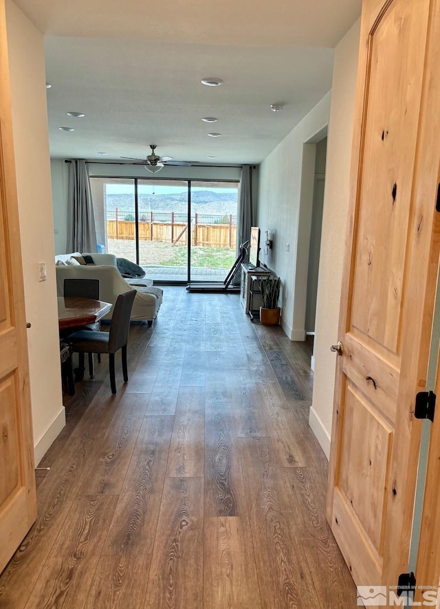2269 Millville Dr, Sparks, NV 89441 - hallway featuring wood finished floors and baseboards