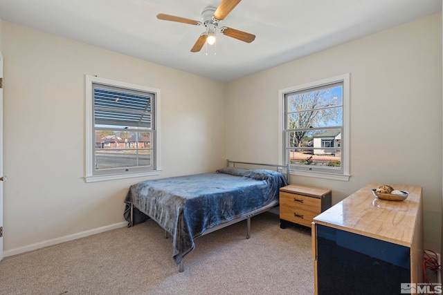 746 6th St, Sparks, NV 89431 - bedroom with light carpet, ceiling fan, and baseboards