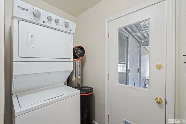 746 6th St, Sparks, NV 89431 - laundry room with stacked washer and clothes dryer