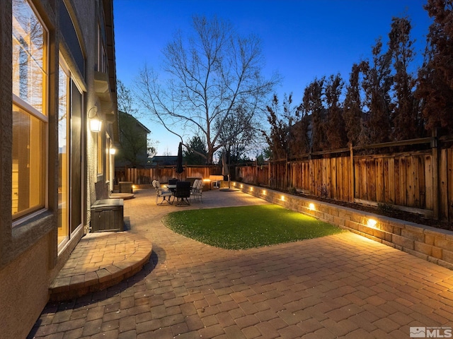 3240 Dunbar Ct, Sparks, NV 89436 - fenced backyard featuring a patio