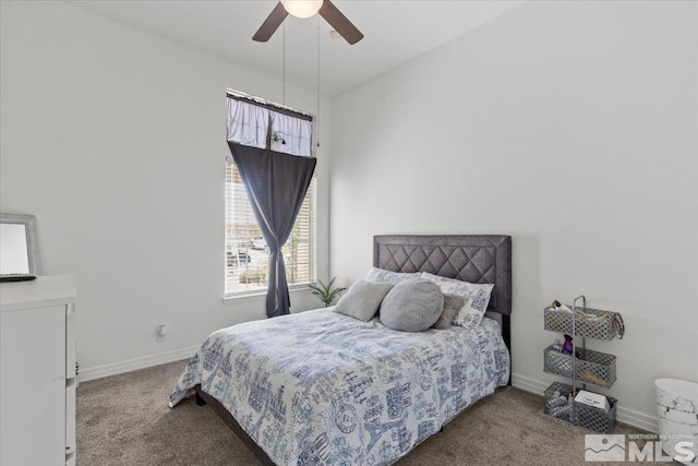 2525 Beaumont Pkwy, Reno, NV 89523 - bedroom with carpet floors, baseboards, and ceiling fan