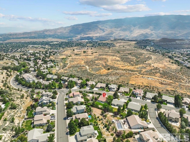 2525 Beaumont Pkwy, Reno, NV 89523 - aerial overview of property's location with a mountainous background and nearby suburban area