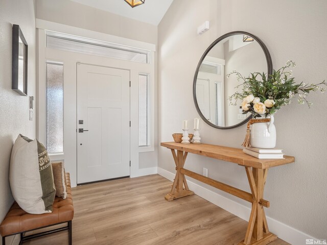 5376 S Edmonds Dr, Carson City, NV 89701 - foyer featuring light wood-style flooring and baseboards