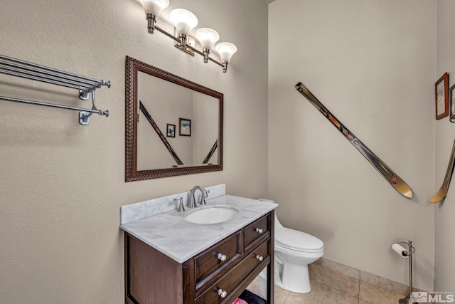 2501 Kensington Pl, Carson City, NV 89703 - half bathroom featuring vanity, tile patterned floors, and toilet