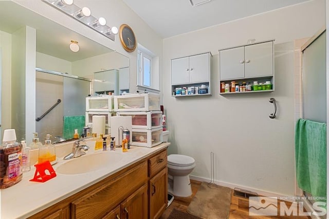 248 Woodlake Cir, Dayton, NV 89403 - full bath with a shower with shower door, toilet, and vanity