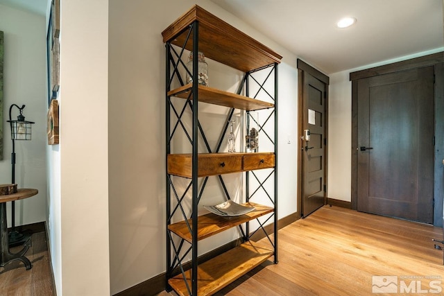 17 Beach Club Dr Unit 221, Stateline, NV 89449 - doorway with light wood-style floors, baseboards, and recessed lighting