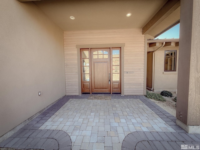 46 Silver Lynx Way, Verdi, NV 89439 - entrance to property featuring a patio and stucco siding