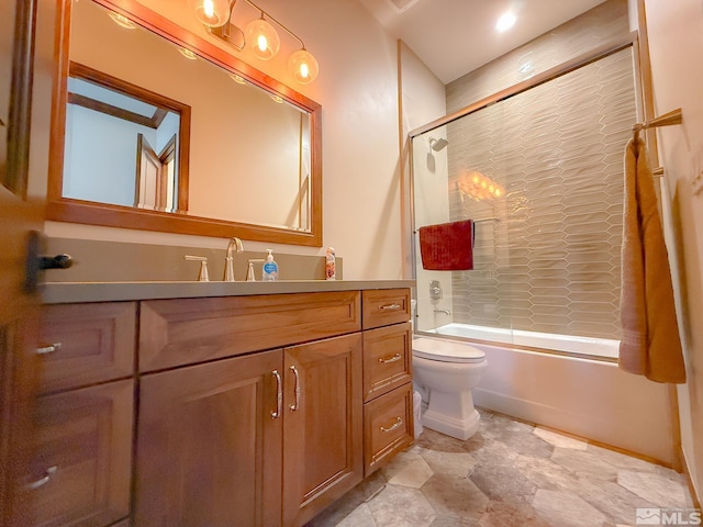 46 Silver Lynx Way, Verdi, NV 89439 - full bath featuring toilet, bath / shower combo with glass door, and vanity