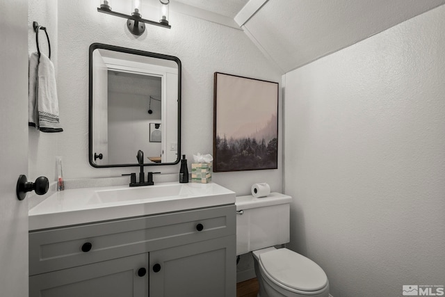 810 Alder Unit 76, Incline Village, NV 89451 - half bath with lofted ceiling, toilet, and vanity