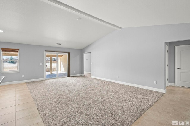 7760 Sonic Ct, Sparks, NV 89436 - unfurnished living room with light tile patterned flooring, baseboards, and recessed lighting