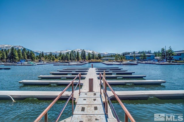 555 Tahoe Keys Blvd Unit 14, South Lake Tahoe, CA 96150 - dock featuring a water and mountain view