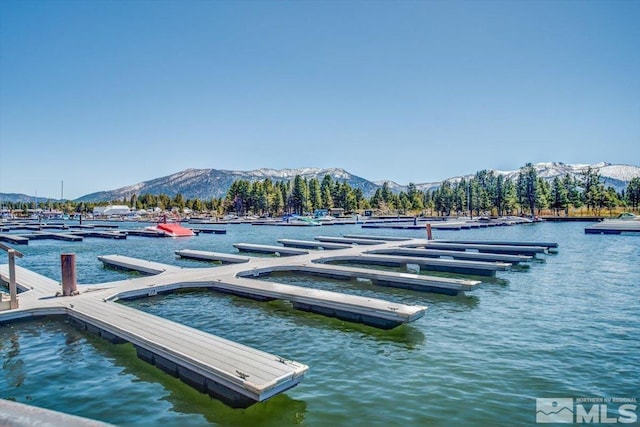 555 Tahoe Keys Blvd Unit 14, South Lake Tahoe, CA 96150 - dock with a water and mountain view