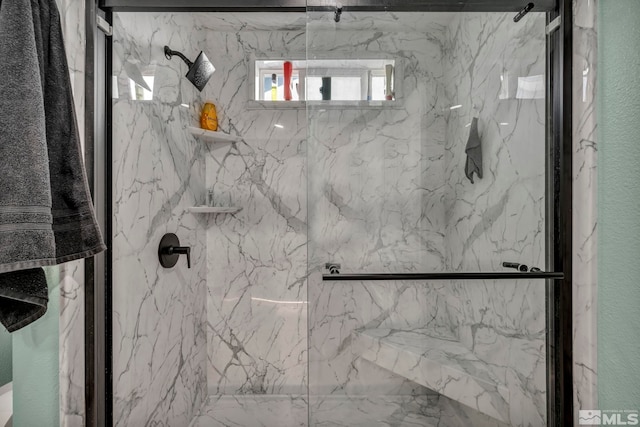 233 Jennys Ln, Fernley, NV 89408 - bathroom with a marble finish shower