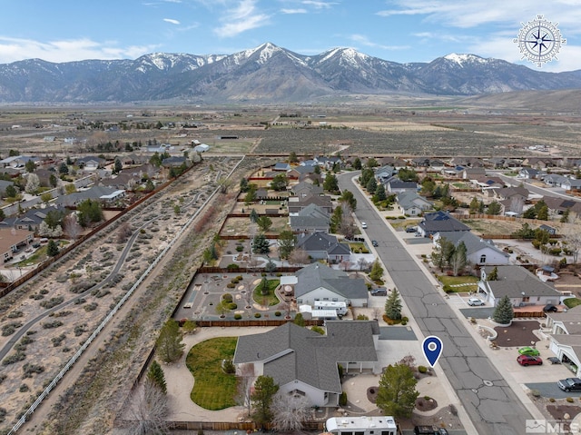 1147 Country Club Dr, Minden, NV 89423 - aerial perspective of suburban area featuring a mountainous background