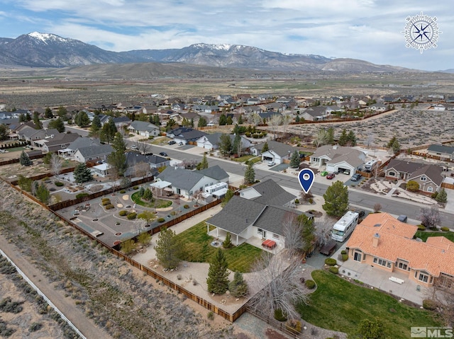 1147 Country Club Dr, Minden, NV 89423 - aerial view of property and surrounding area with nearby suburban area and mountains