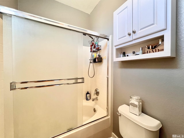 1480 Shadow Ln, Fernley, NV 89408 - bathroom with toilet and bath / shower combo with glass door
